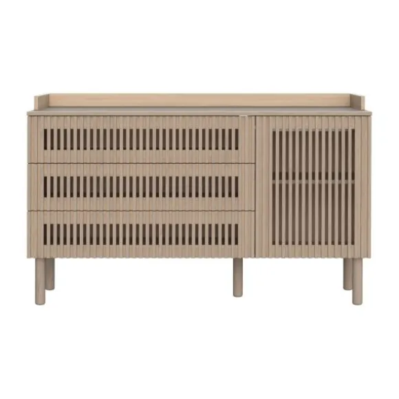 Kidsmill Dai Babykamer Eiken | Ledikant 120 x 60 cm + Commode