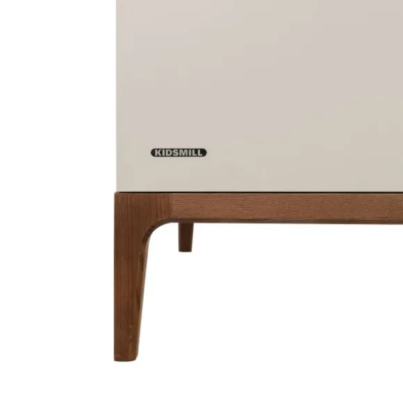 Kidsmill Intense Babykamer Oatmeal/Walnoot | Ledikant 60 x 120 cm + Commode