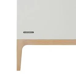 Kidsmill Intense II Babykamer Mat Wit / Eiken | Ledikant 60 x 120 cm + Commode