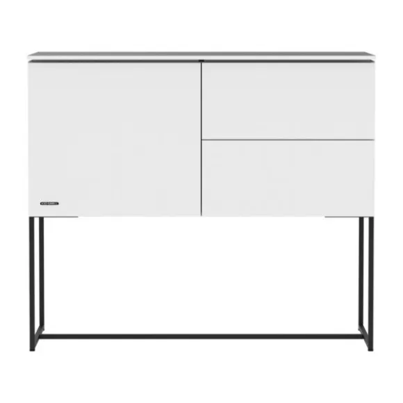Kidsmill Intense II Commode 1D / 2L Mat Wit - Zwart - Mat Wit