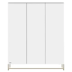 Kidsmill Intense II Kast 3-Deurs - Wit / Patinated Brass