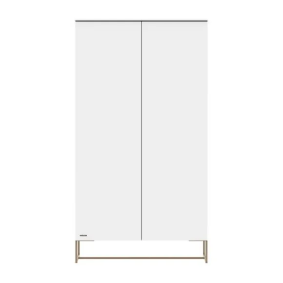 Kidsmill Intense II Kinderkamer Wit / Patinated Brass | Bedbank 90 x 200 cm + Bureau