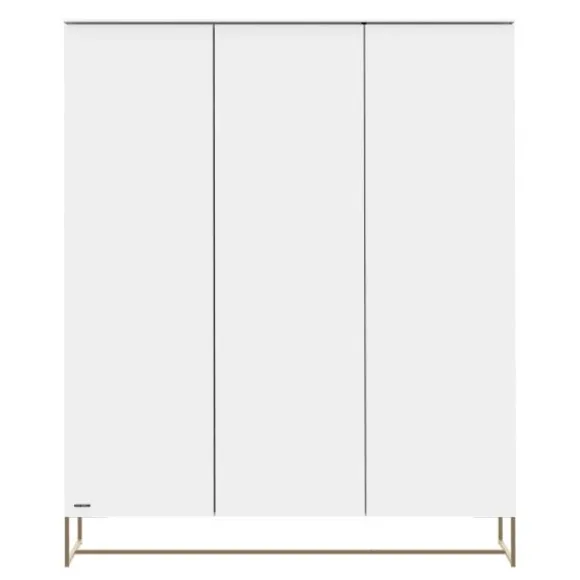 Kidsmill Intense II Kinderkamer Wit / Patinated Brass | Bedbank 90 x 200 cm + Bureau