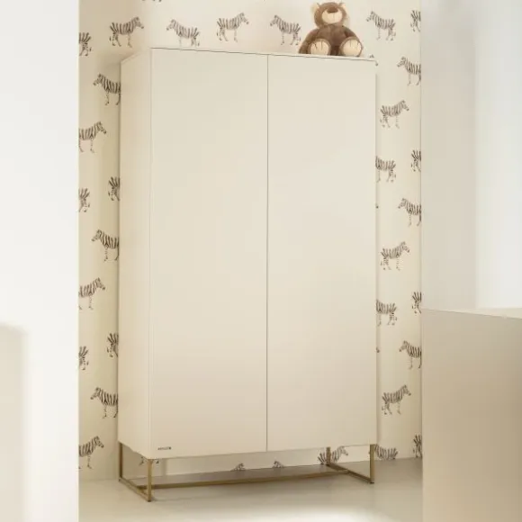 Kidsmill Intense II Ledikant 60 x 120 - Oatmeal / Patinated Brass