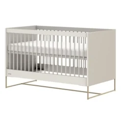 Kidsmill Intense II Ledikant 60 x 120 - Oatmeal / Patinated Brass