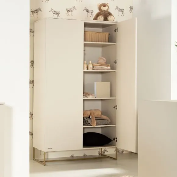 Kidsmill Intense II Ledikant 60 x 120 - Oatmeal / Patinated Brass