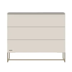 Kidsmill Intense II Ledikant 60 x 120 - Oatmeal / Patinated Brass