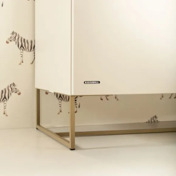 Kidsmill Intense II Ledikant 60 x 120 - Oatmeal / Patinated Brass