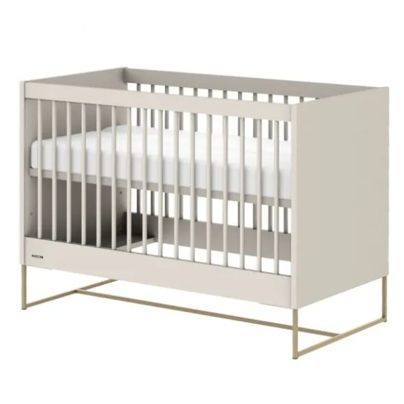 Kidsmill Intense II Ledikant 60 x 120 - Oatmeal / Patinated Brass