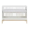 Kidsmill Intense II Ledikant - 60 x 120 cm - Mat Wit / Eiken