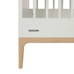 Kidsmill Intense II Ledikant - 60 x 120 cm - Mat Wit / Eiken