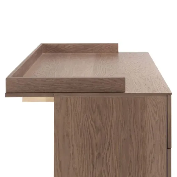 Kidsmill Levi Babykamer Incl. Rechte Potenset Walnoot | Ledikant 60 x 120 cm + Commode