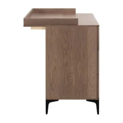 Kidsmill Levi Babykamer Incl. Rechte Potenset Walnoot | Ledikant 60 x 120 cm + Commode