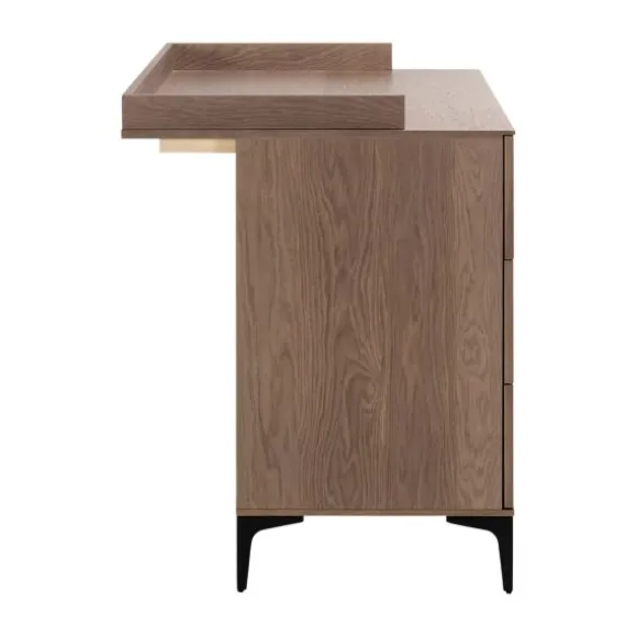 Kidsmill Levi Babykamer Incl. Rechte Potenset Walnoot | Ledikant 60 x 120 cm + Commode