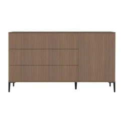 Kidsmill Levi Ledikant 60x120 cm - Ronde Poot - Walnoot