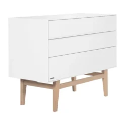 Kidsmill Noud Babykamer Wit | Bed 60 x 120 cm + Commode