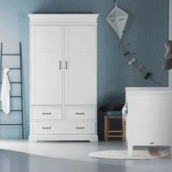 Kidsmill Savigno Kledingkast 2-Deurs Wit Zonder Kruis