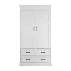 Kidsmill Savigno Kledingkast 2-Deurs Met Kruis Wit