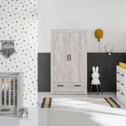 Kidsmill Sem Nautic Babykamer Grijs | Bed 60 x 120 cm + Commode