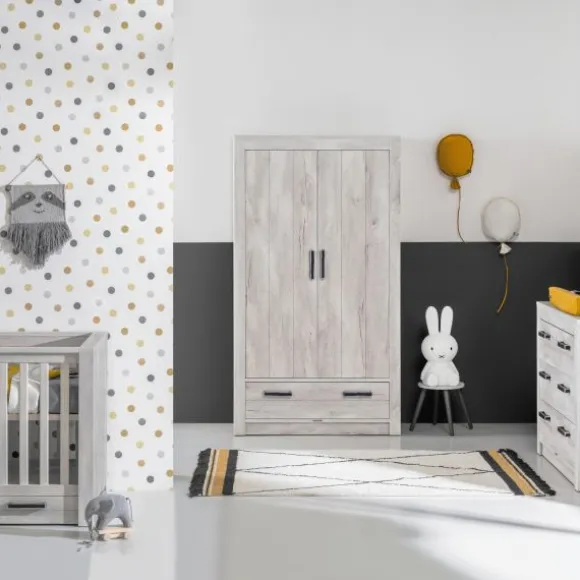 Kidsmill Sem Nautic Babykamer Grijs | Bed 60 x 120 cm + Commode