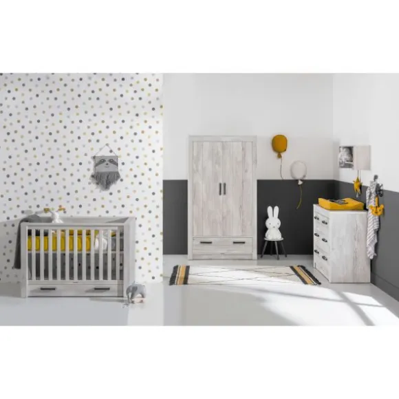 Kidsmill Sem Nautic Babykamer Grijs | Bed 60 x 120 cm + Commode