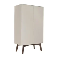 Kidsmill Sixties Babykamer Oatmeal / Walnoot | Bed 60 x 120 cm + Commode