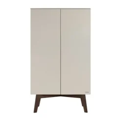 Kidsmill Sixties Babykamer Oatmeal / Walnoot | Bed 60 x 120 cm + Commode