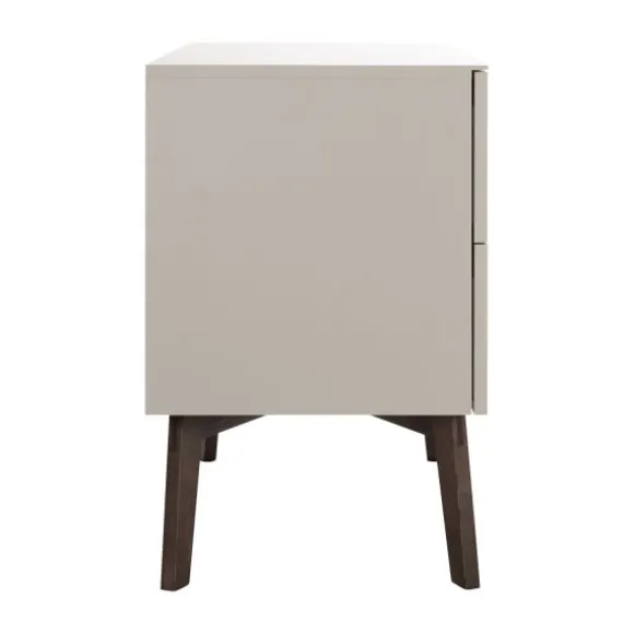 Kidsmill Sixties Babykamer Oatmeal / Walnoot | Bed 60 x 120 cm + Commode