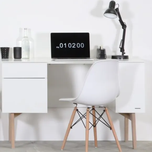 Kidsmill Sixties Bureau Wit Mat / Naturel
