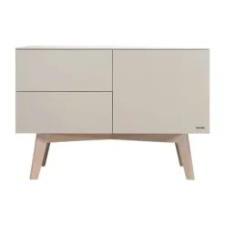 Kidsmill Sixties Ledikant 60 x 120 cm - Oatmeal / Eiken