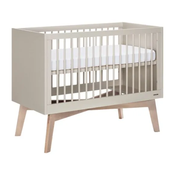 Kidsmill Sixties Ledikant 60 x 120 cm - Oatmeal / Eiken