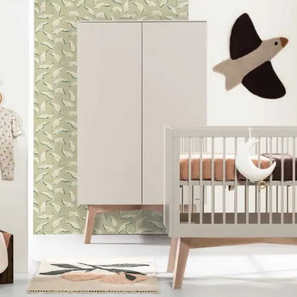 Kidsmill Sixties Ledikant 60 x 120 cm - Oatmeal / Eiken