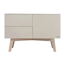 Kidsmill Sixties Ledikant 60 x 120 cm - Oatmeal / Eiken
