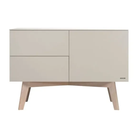 Kidsmill Sixties Ledikant 60 x 120 cm - Oatmeal / Eiken
