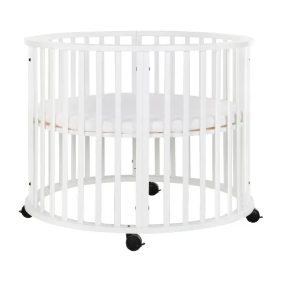 Kidsmill Soft Elegance II Boxmatras Hoes Rond Ø 90 cm - Iceblue