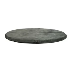 Kidsmill Velours Boxmatras Hoes Rond Naturel 90 cm