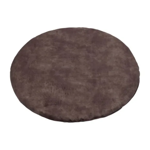 Kidsmill Velours Boxmatras Hoes Rond Naturel 90 cm