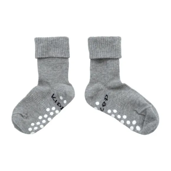 KipKep Anti-slip Blijf-Sokken - 18-24 Maanden - Grey