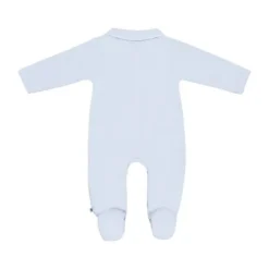 Klein Baby Jumpsuit Met Voetjes - Maat 50 - Baby Blue