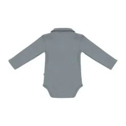 Klein Baby Polo Romper Rib - maat 50 - Stone Green