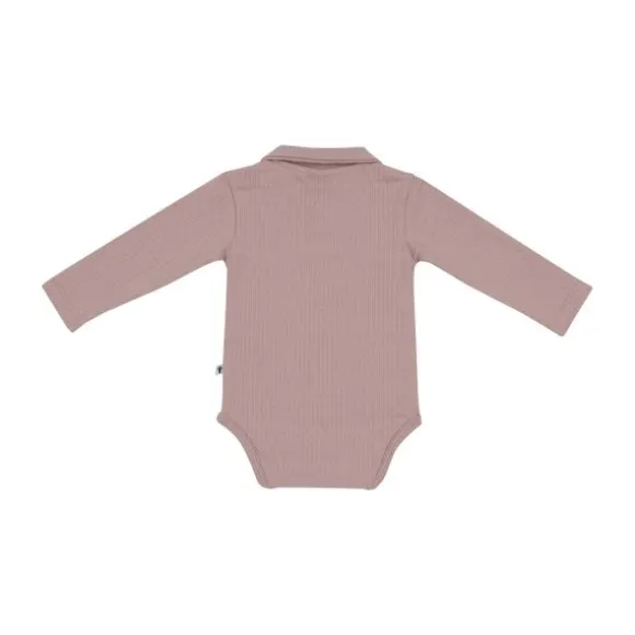 Klein Baby Polo Romper Rib - maat 50 - Fawn
