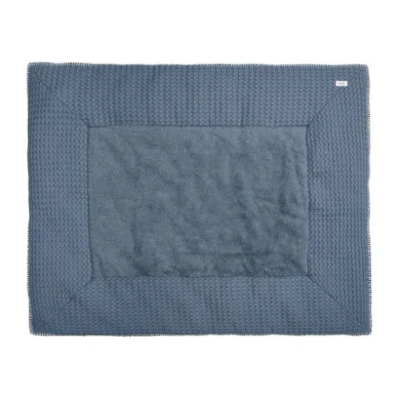 Koeka Amsterdam Wafel Boxkleed - Maat 75 x 95 - Bluestone/Natural