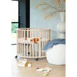 Koeka Amsterdam Wafel Wiegdeken - Maat 100 x 75 - Cotton Fleece - Bluestone