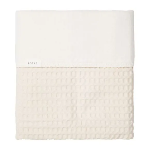 Koeka Amsterdam Wafel Wiegdeken - Cotton Fleece - Natural