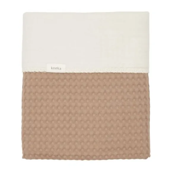 Koeka Amsterdam Wafel Wiegdeken - Cotton Fleece - Natural