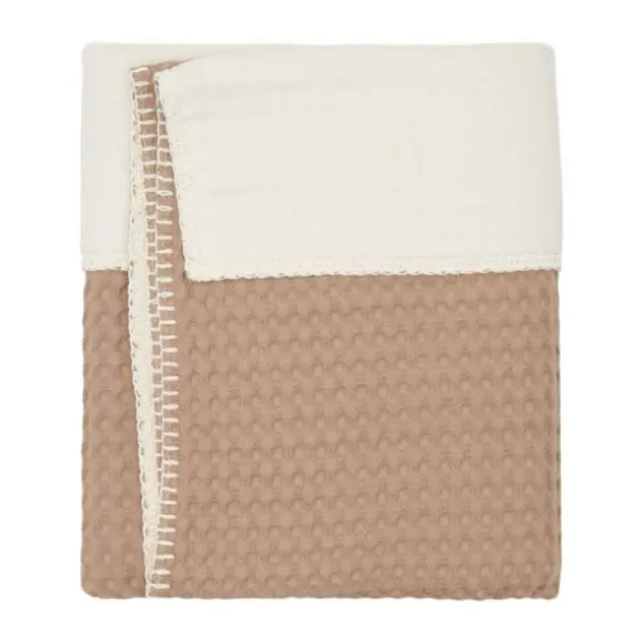 Koeka Amsterdam Wafel Wiegdeken - Cotton Fleece - Natural