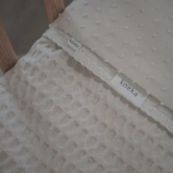 Koeka Amsterdam Wafel Wiegdeken - Cotton Fleece - Natural