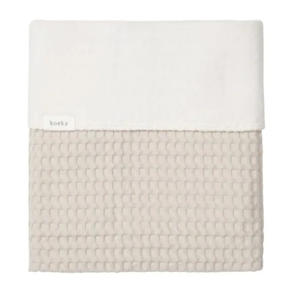 Koeka Amsterdam Wafel Wiegdeken - Cotton Fleece - Natural