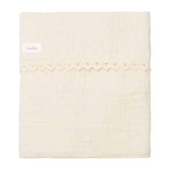 Koeka Elba Ledikantdeken - Lace - Naturel