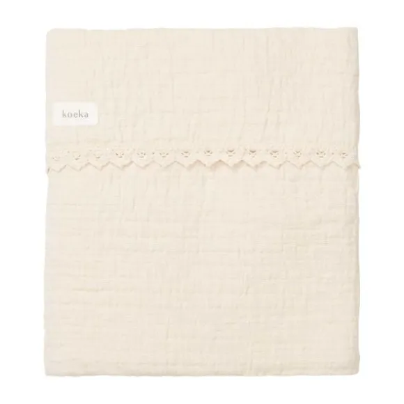 Koeka Elba Wiegdeken - Lace - Naturel
